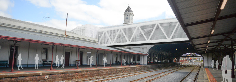 New Ballarat Station platform (cr: Engage Victoria)